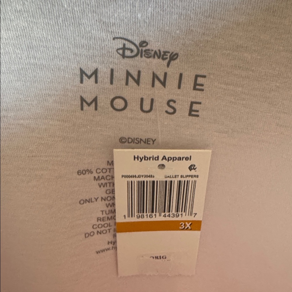 Disney Pink Minnie & Daisy 'Flow with the Bow' Graphic Tee NWT Women’s 3XL 3X - Picture 4 of 5